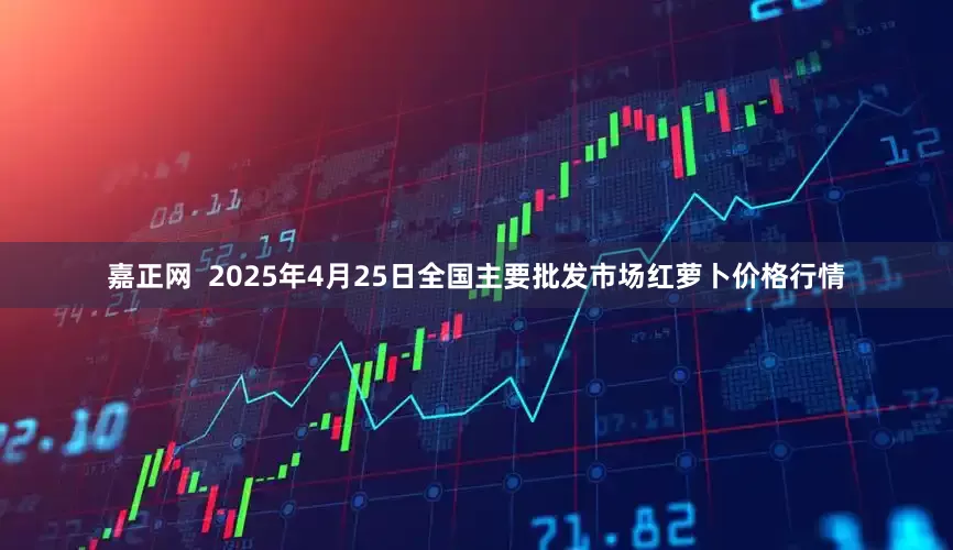 嘉正网  2025年4月25日全国主要批发市场红萝卜价格行情