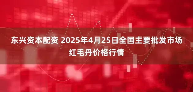 东兴资本配资 2025年4月25日全国主要批发市场红毛丹价格行情